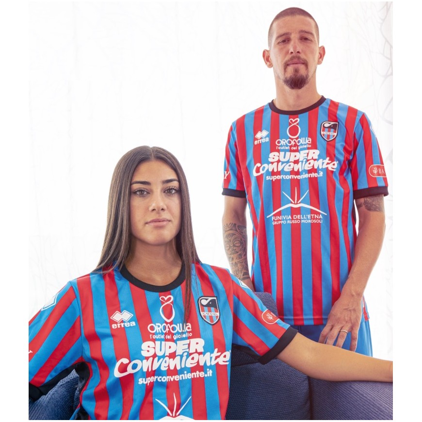 202324 CATANIA MAGLIA HOME SHIRT ERREA La Campionessa Maglie da