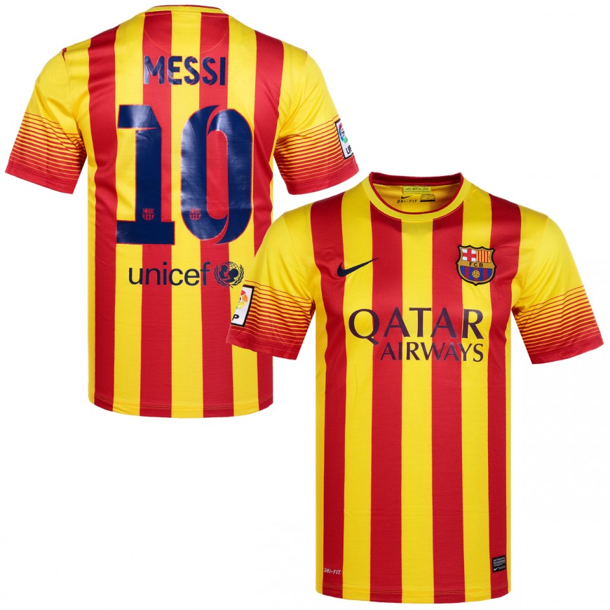 2013-14 FC BARCELONA AWAY SHIRT MESSI 10 - M - (new with tags)
