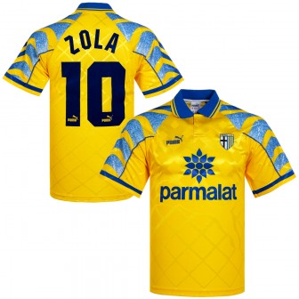 PUMA - 1995-96 PARMA AWAY SHIRT ZOLA 10 - M (excellent)