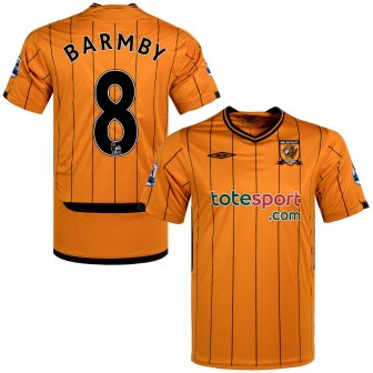 2009-10 HULL CITY HOME SHIRT BARMBY 8 (L) new with tags