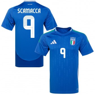 ADIDAS - 2024-25 ITALY FIGC HOME SHIRT SCAMACCA 9
