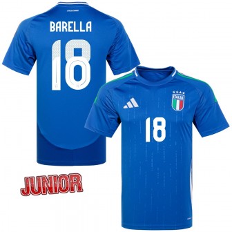 ADIDAS - 2024-25 ITALY FIGC HOME SHIRT KIDS BARELLA 18