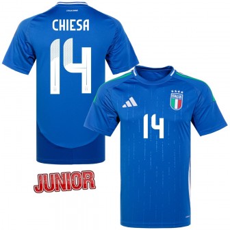 ADIDAS - 2024-25 ITALY FIGC HOME SHIRT KIDS CHIESA 14