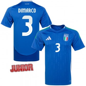 ADIDAS - 2024-25 ITALY FIGC HOME SHIRT KIDS DIMARCO 3