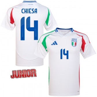 ADIDAS - 2024-25 ITALY FIGC AWAY SHIRT KIDS CHIESA 14