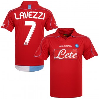 2008-09 NAPOLI AWAY SHIRT LAVEZZI 7 (XL) new with tags