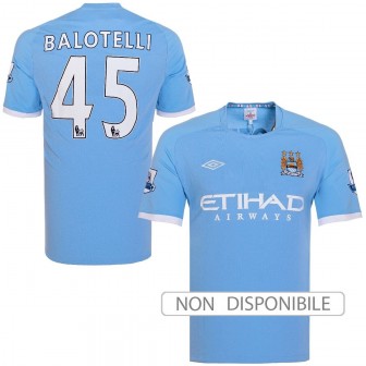 2010-11 MANCHESTER CITY HOME SHIRT BALOTELLI 45 (L) new with tags