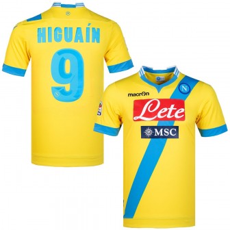 macron - 2013-14 napoli third shirt higuain 9 (L) new with tags