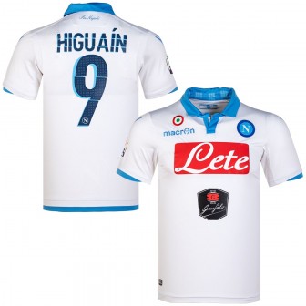 macron - 2014-15 napoli away shirt  hIguain 9 (M) new with tags
