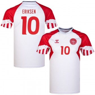 hummel - 2023-24 Denmark away shirt Eriksen 10 (L)