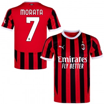 puma- 2024-25 milan home shirt morata 7