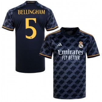 ADIDAS - 2023-24 REAL MADRID AWAY SHIRT BELLINGHAM 5 (L)