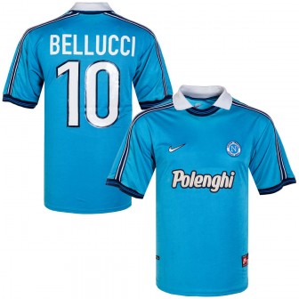 NIKE - 1998-99 NAPOLI HOME SHIRT BELLUCCI 10 (L) 9/10