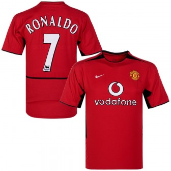 nike - 2002-04 manchester united home shirt - ronaldo 7 (M) 10/10