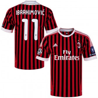 adidas - 2011-12 Milan home cl shirt (L) 10/10