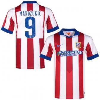 nike - 2014-15 atletico madrid home shirt mandzukic 9 (L) new with tags