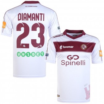 legea - 2018-19 livorno away shirt Diamanti 23 (L)