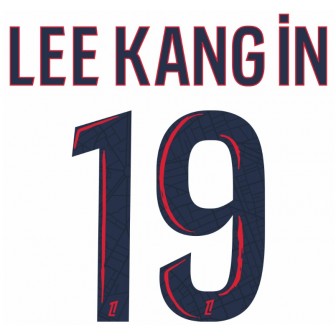 2024-25 parisa saint-germain away adult nameset lee kang in 19